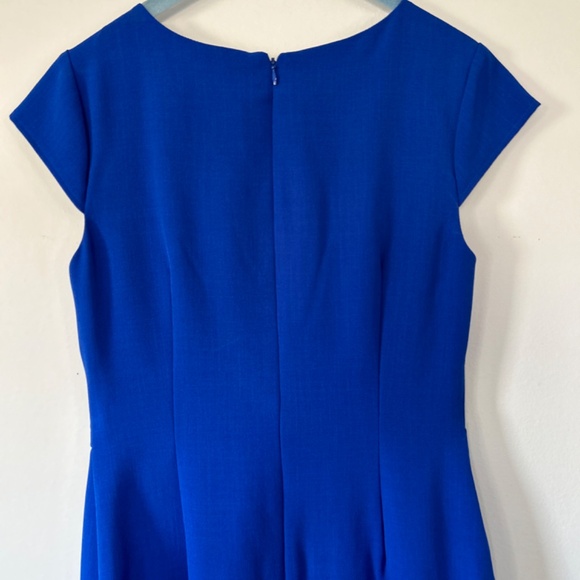 💓Beautiful Royal Blue Cap Sleeve V Neck Formal Dress - Picture 6 of 13
